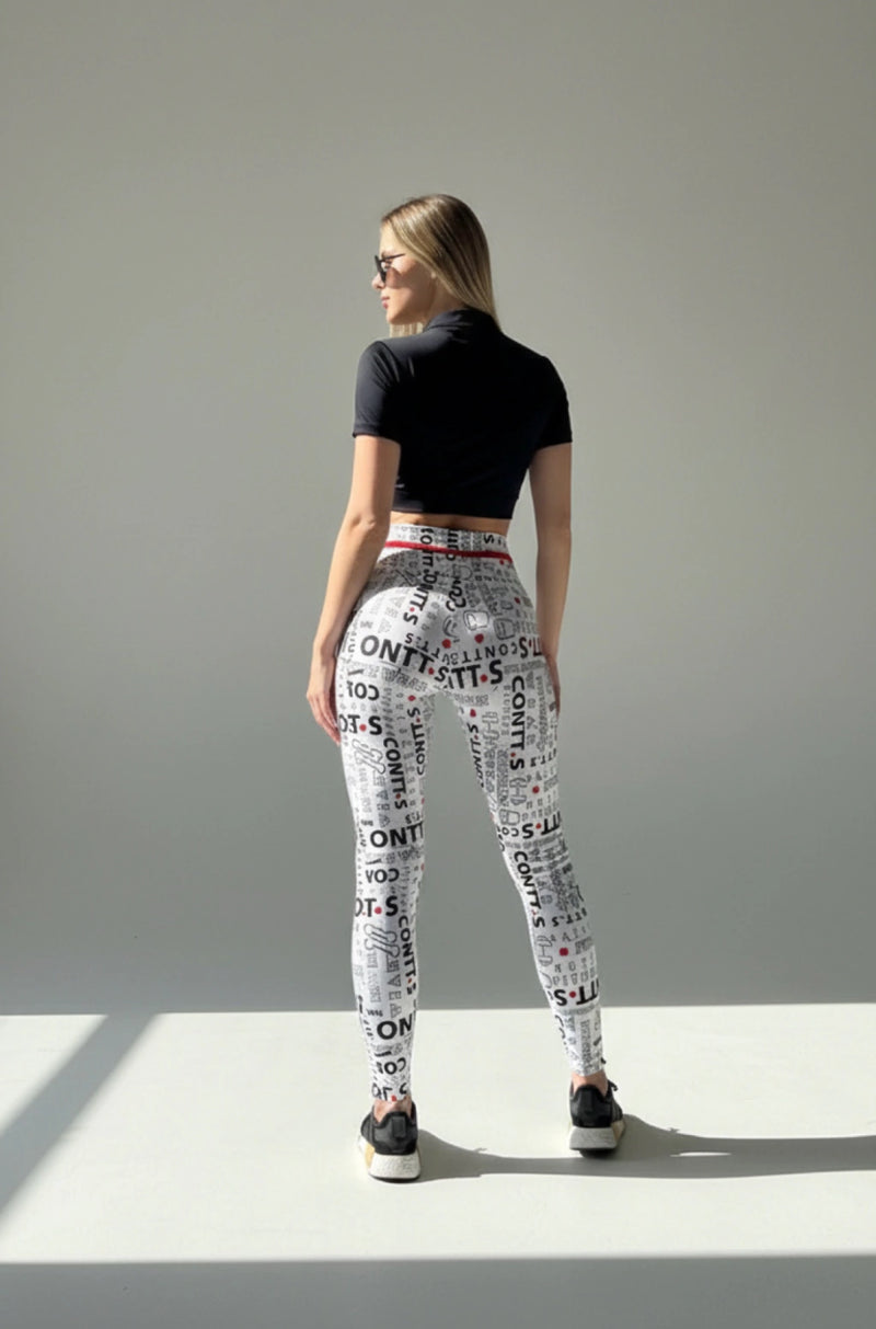 Legging cintura alta comum CONTT.s branca