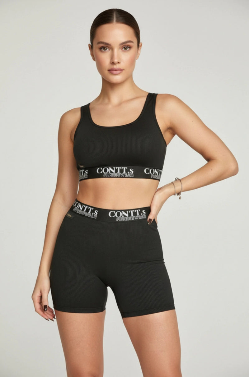 Conjunto short comum de elástico e top