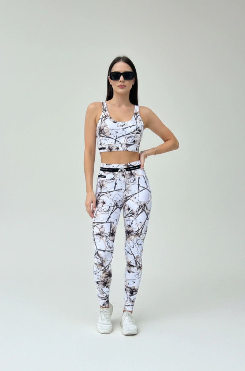 Legging cintura alta empina bumbum abstract exclusiva