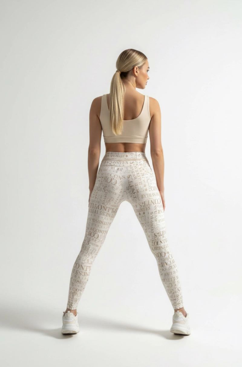 Legging cintura alta comum CONTT.s nude