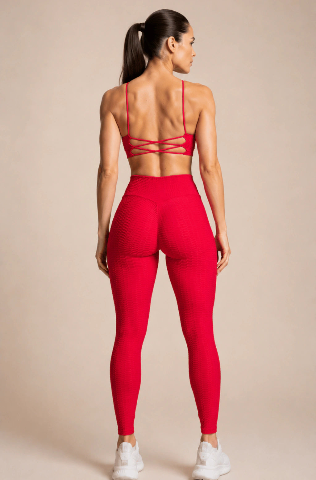 Conjunto Legging Jacquard Brocada Empina Bumbum