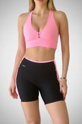 Conjunto short empina bumbum glossy preto e top