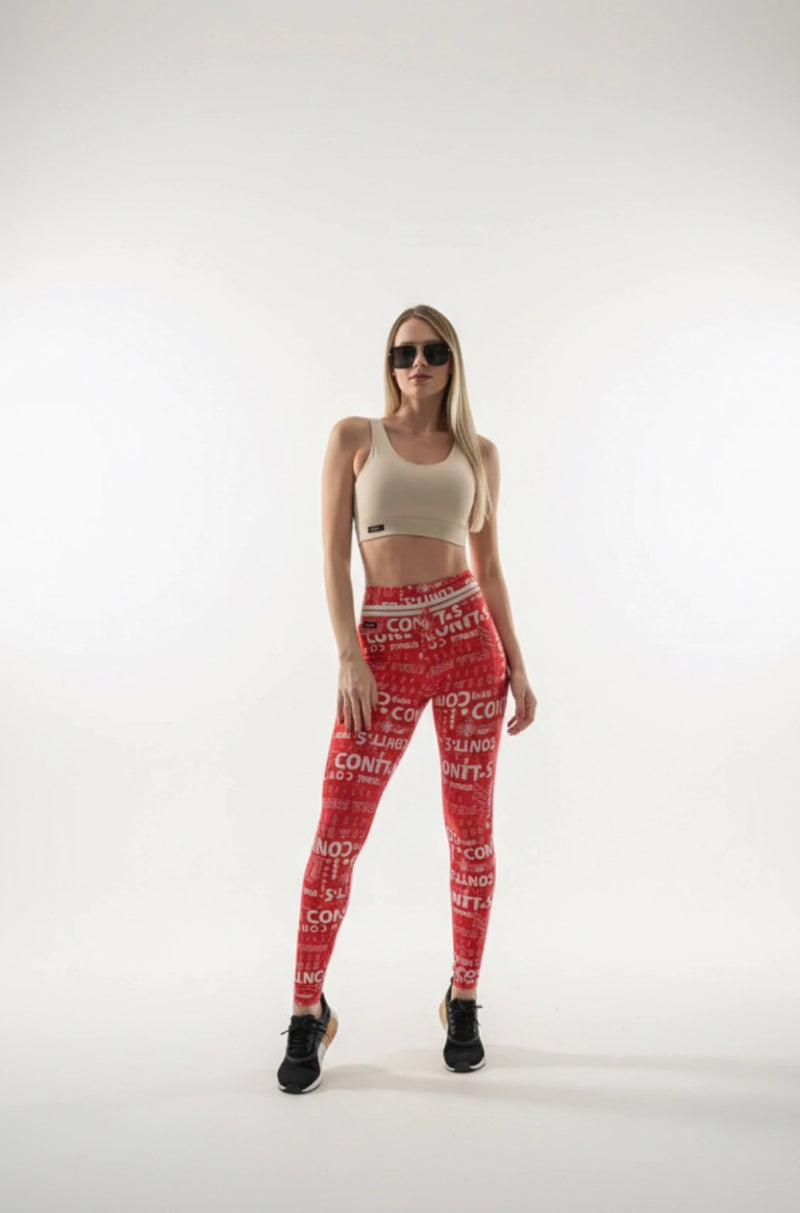 Legging cintura alta empina bumbum CONTT.s vermelha