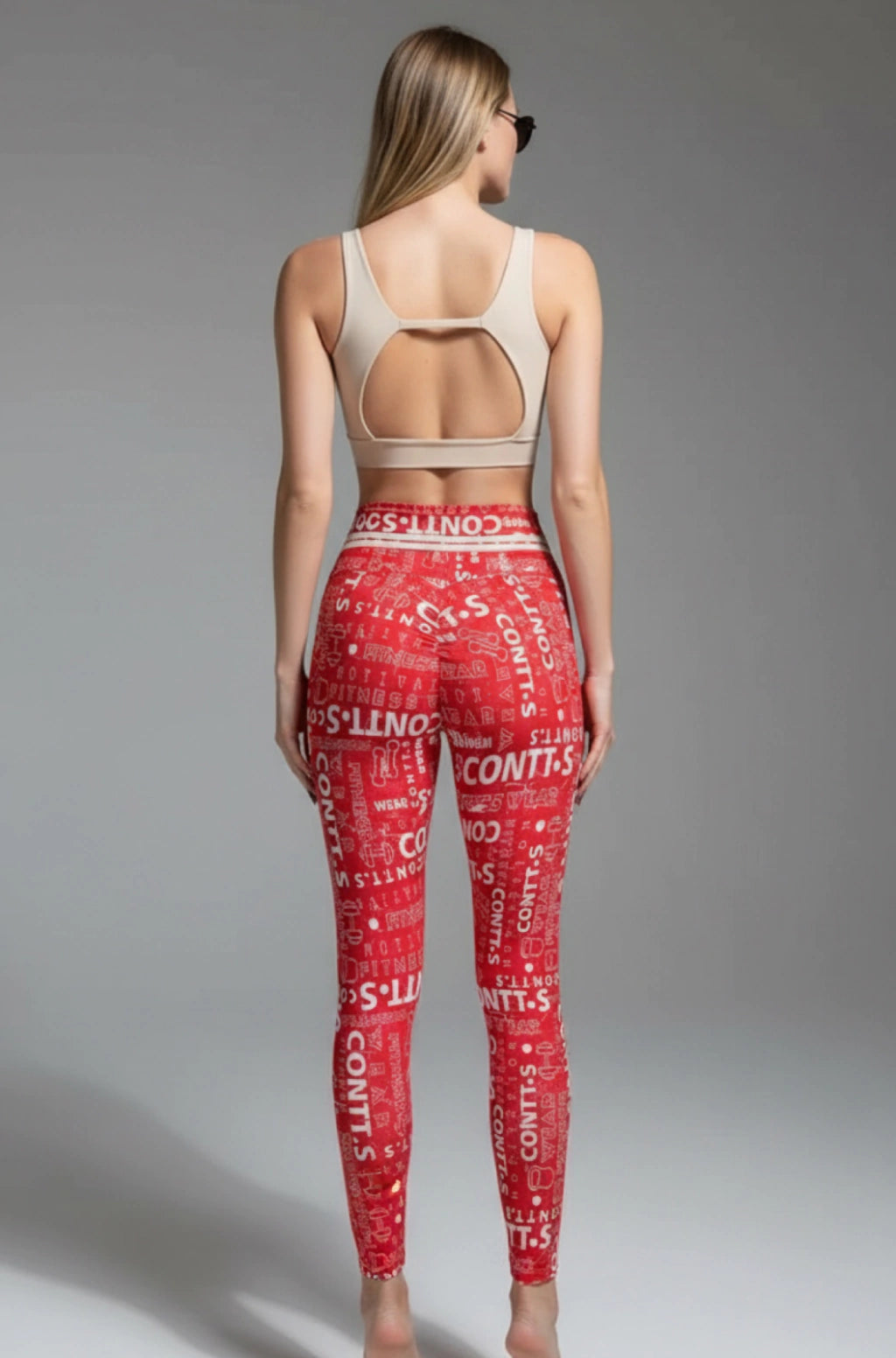 Legging Cintura Alta Empina Bumbum CONTT.s Vermelha