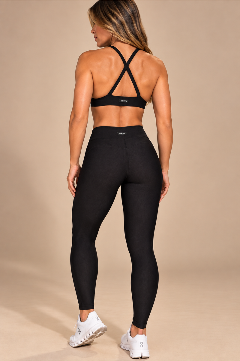 Conjunto Legging Sculpt + Top Preto