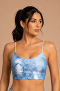 Top tiras fake jeans
