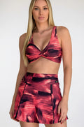 Conjunto short-saia e top tulipa expressive