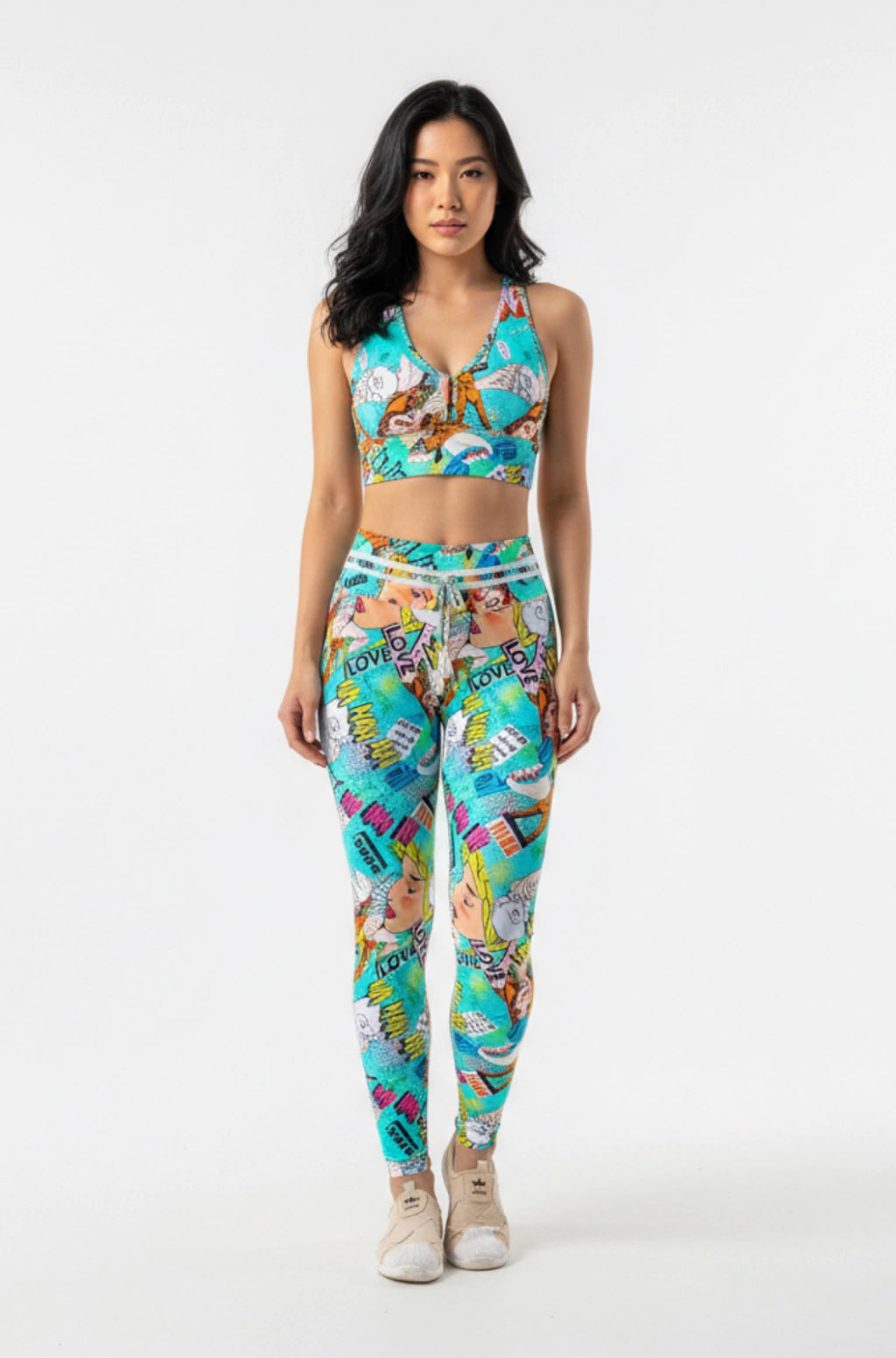 Legging Empina Bumbum Gibi Azul