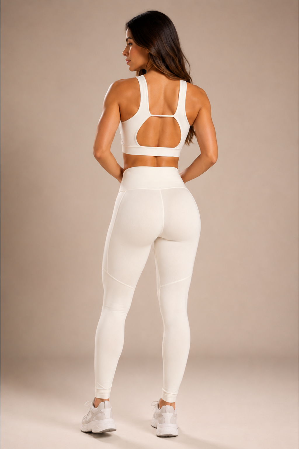 Conjunto Shape Legging + Top Off White