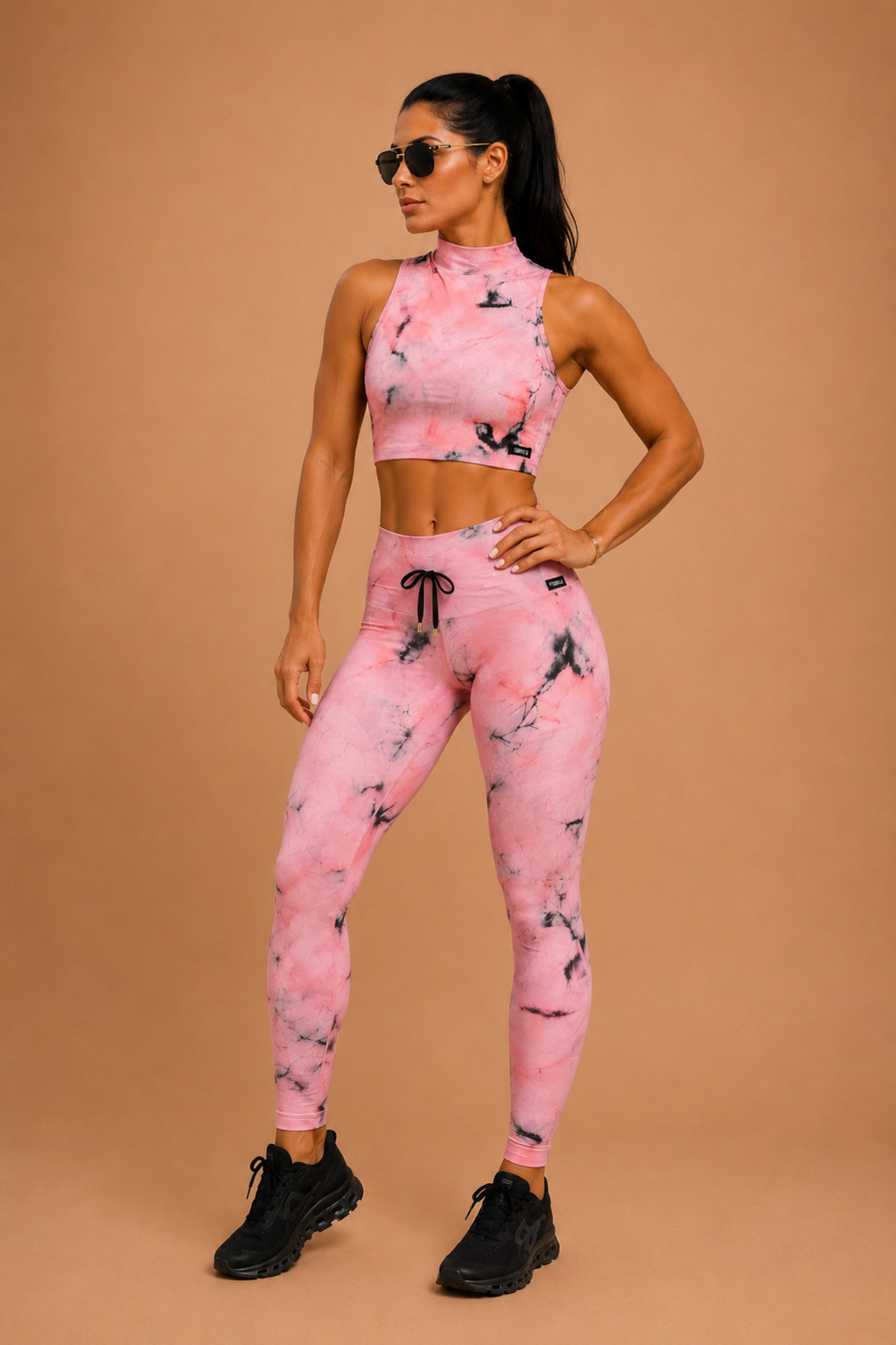 Conjunto Legging empina bumbum e Top electric rose
