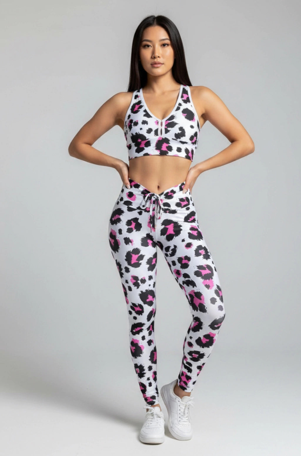 Legging Empina Bumbum Animal Print Pink