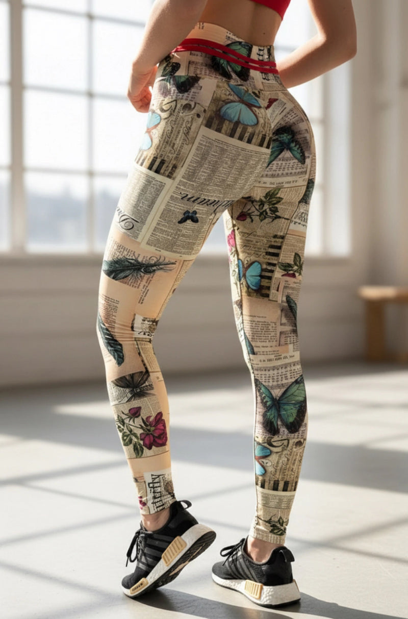 Legging empina bumbum butterfly exclusiva